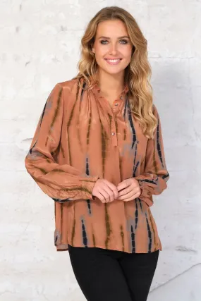 Agnes Blouse | Rust | Blouse fra Prepair