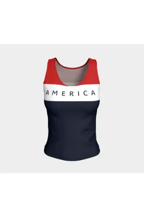 America Fitted Tank Top