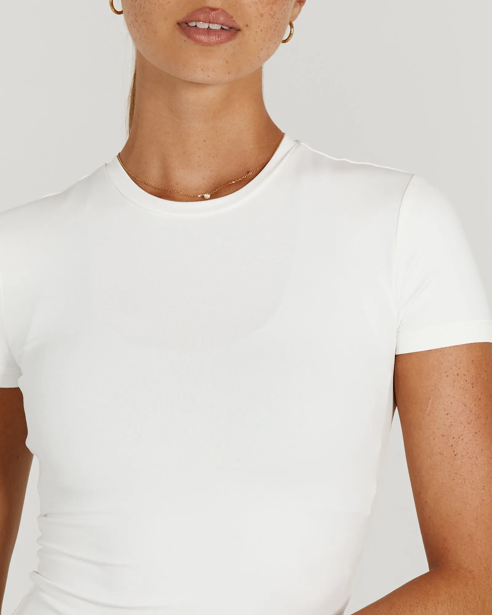 ATHLEISURE TOP - OFF WHITE