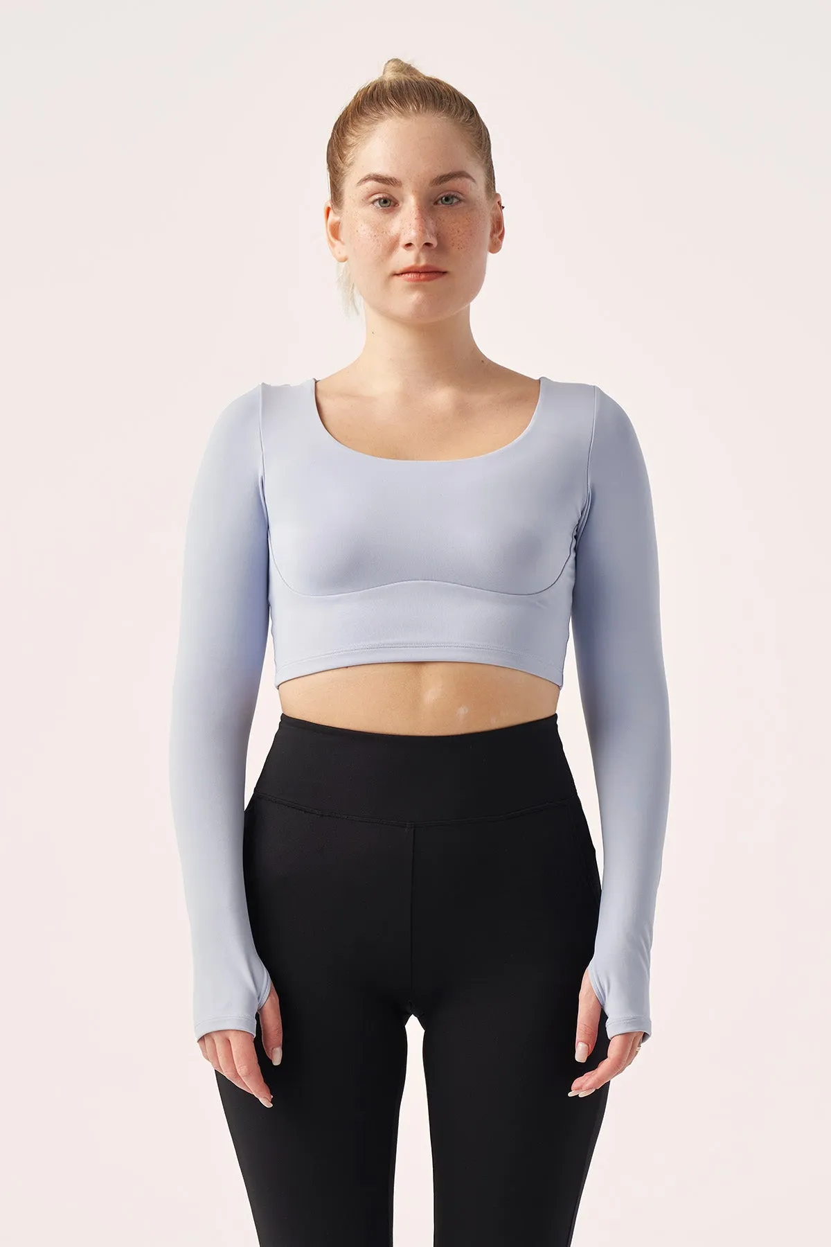 Athletic Twist Long Sleeve Tank Top