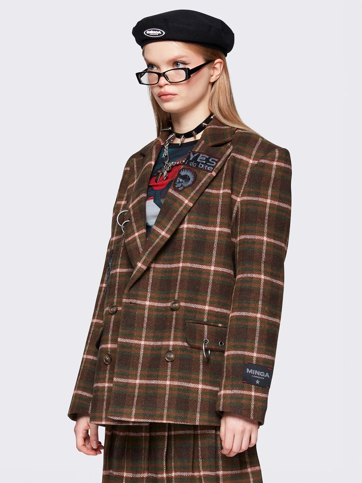 Audrey Plaid Blazer