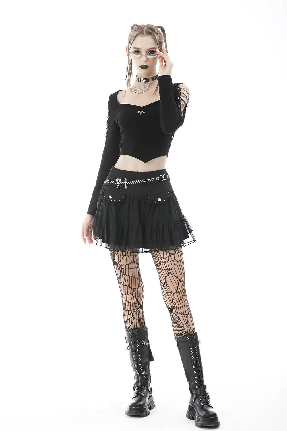 Baby Goth Crop Top