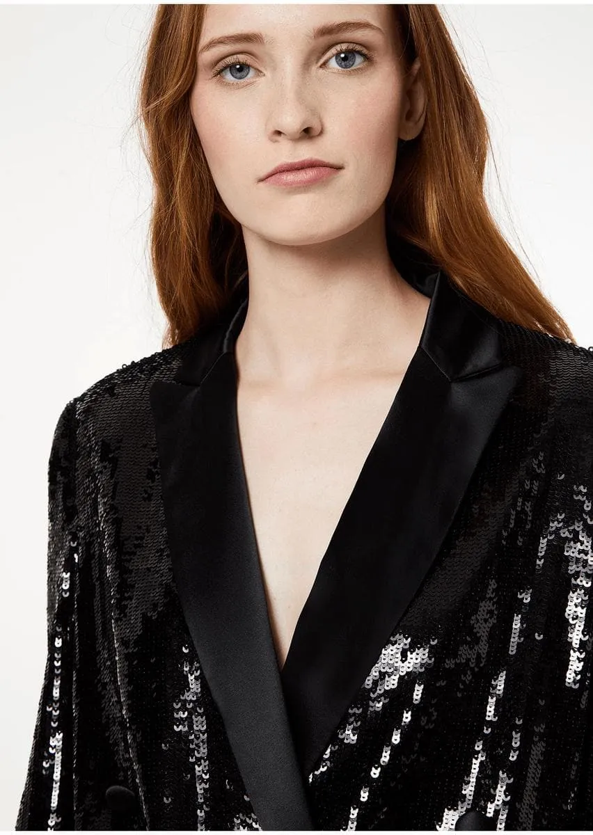 Blazer oversize in paillettes