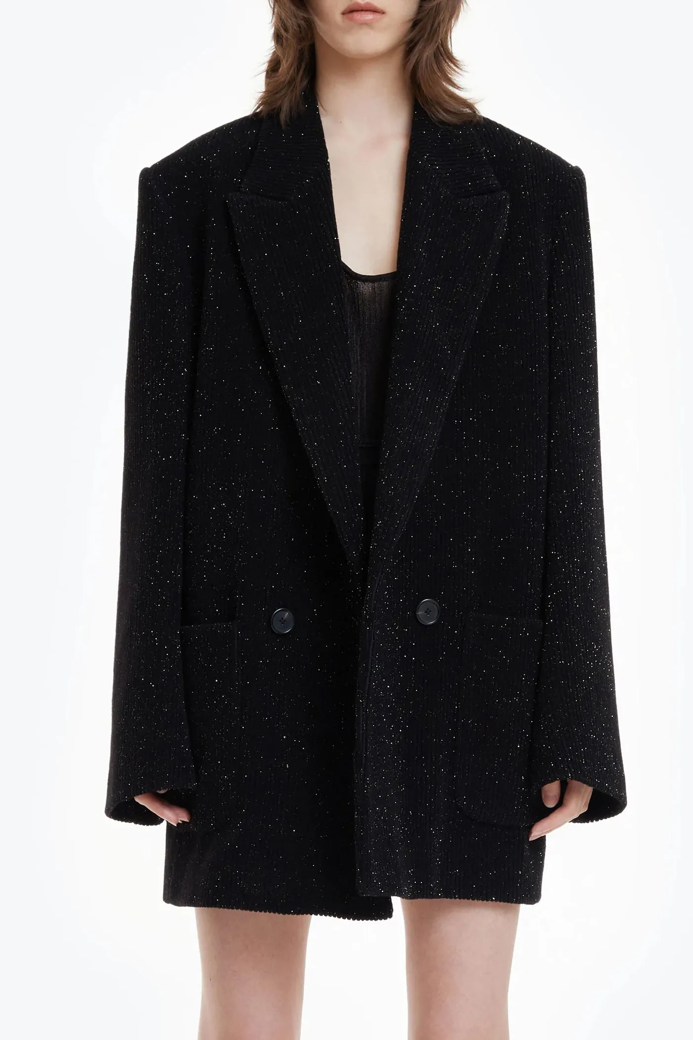 Blazer Sparkle in Schwarz