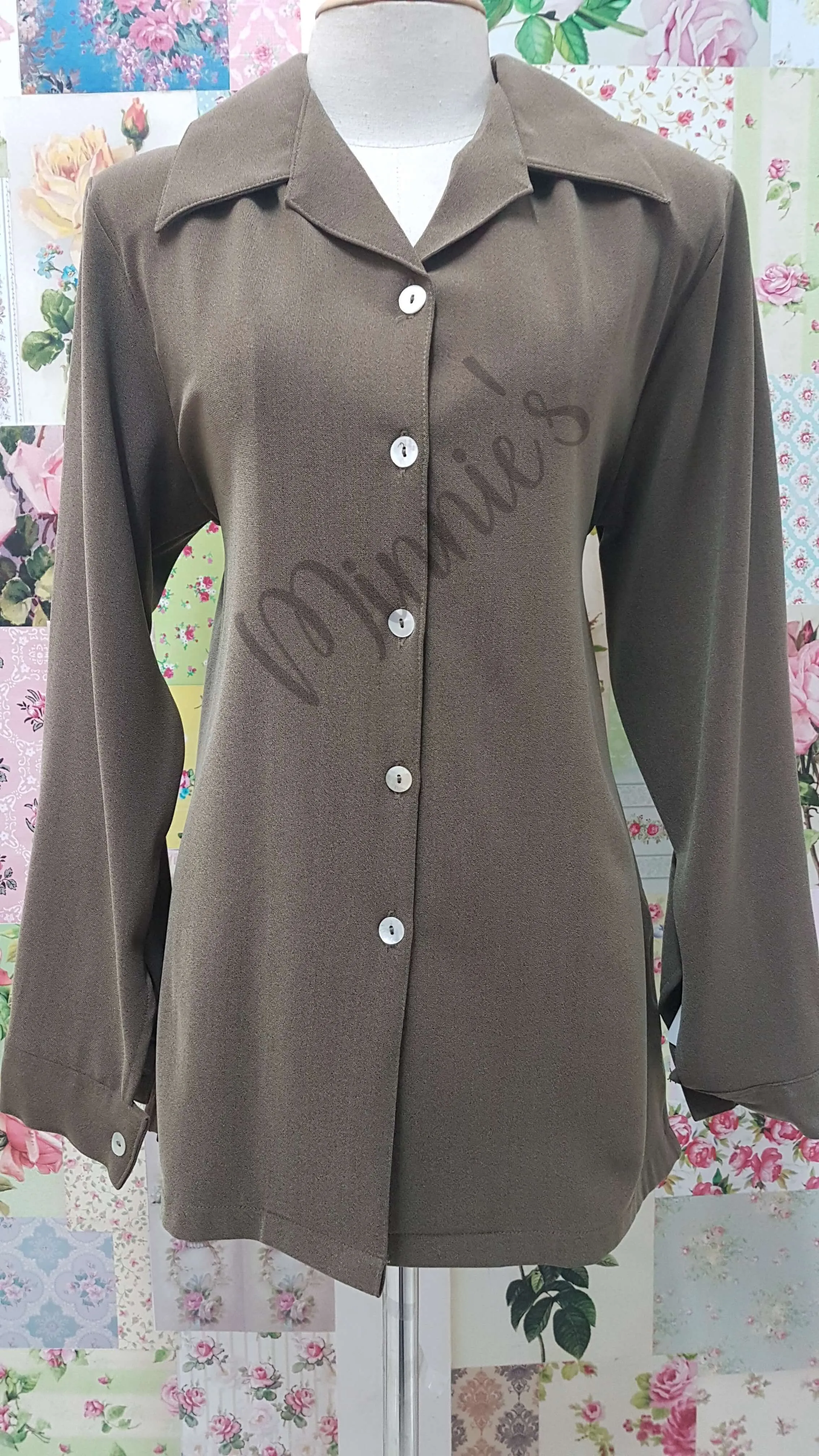 Brown Blouse BS0141