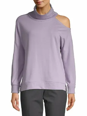 Calvin Klein Performance Women's Mock-Neck Sweatshirt, Lavender, M