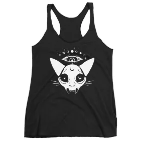 Cat Skull, Racerback Tank Top