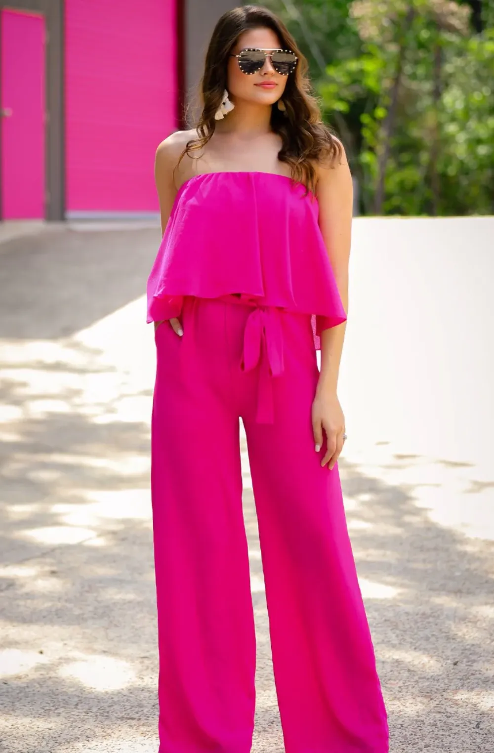 Catalina Pocketed Ruffle Jumpsuit