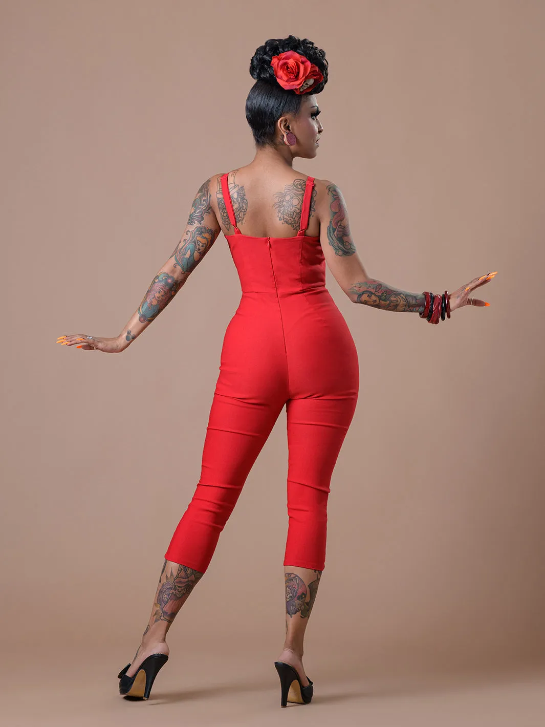 Chelada jumpsuit- Red