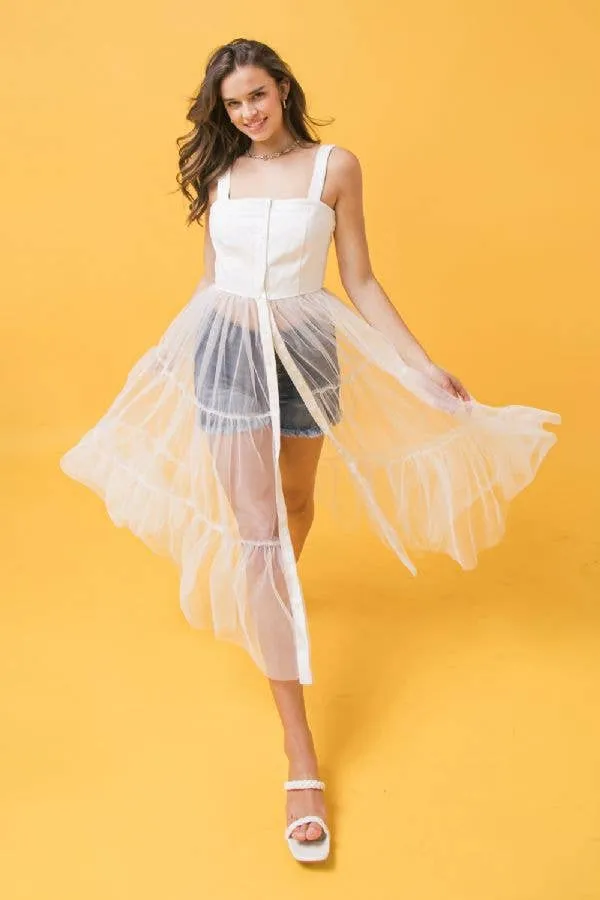 Clara Tulle Tank Top