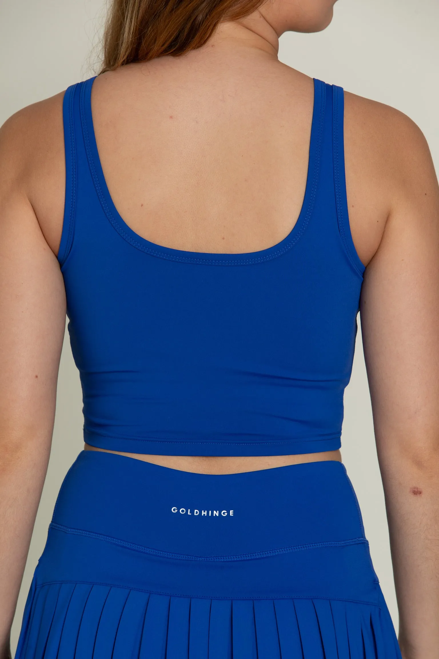 Cobalt Lined Crop Bra Top