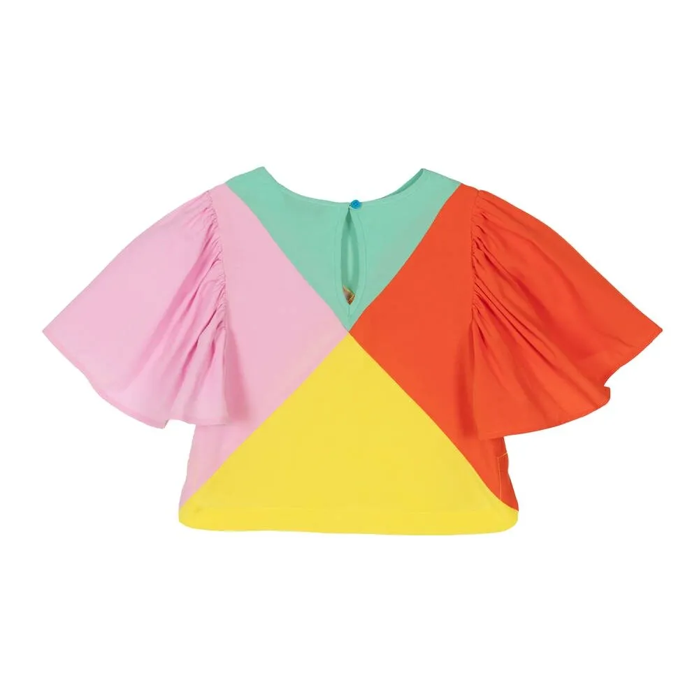 Colourblock Viscose Blouse