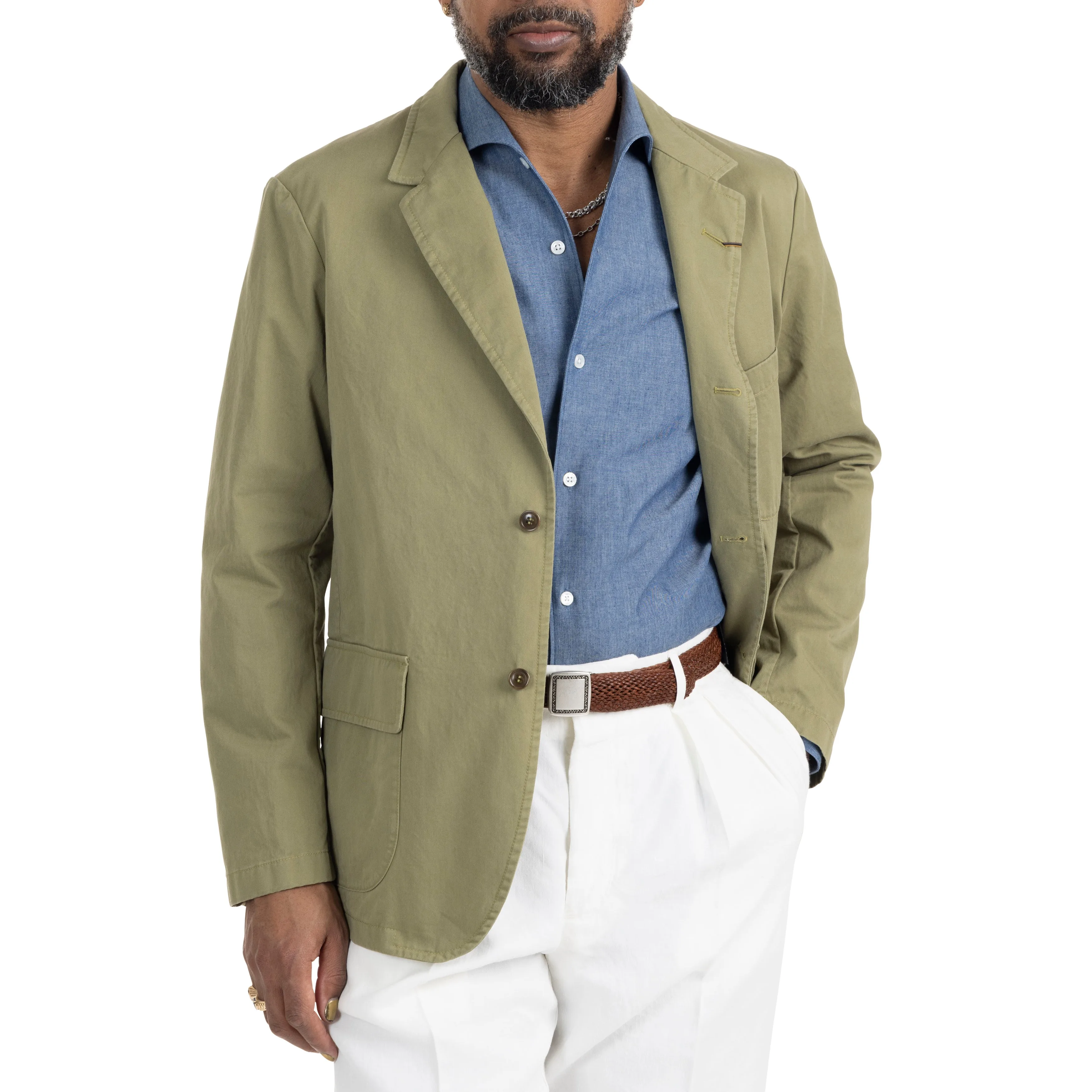 Cotton Twill Workdress Blazer