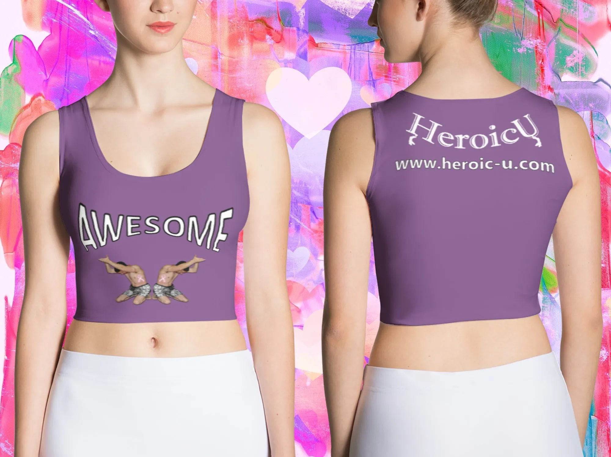 Crop Top Awesome Purple