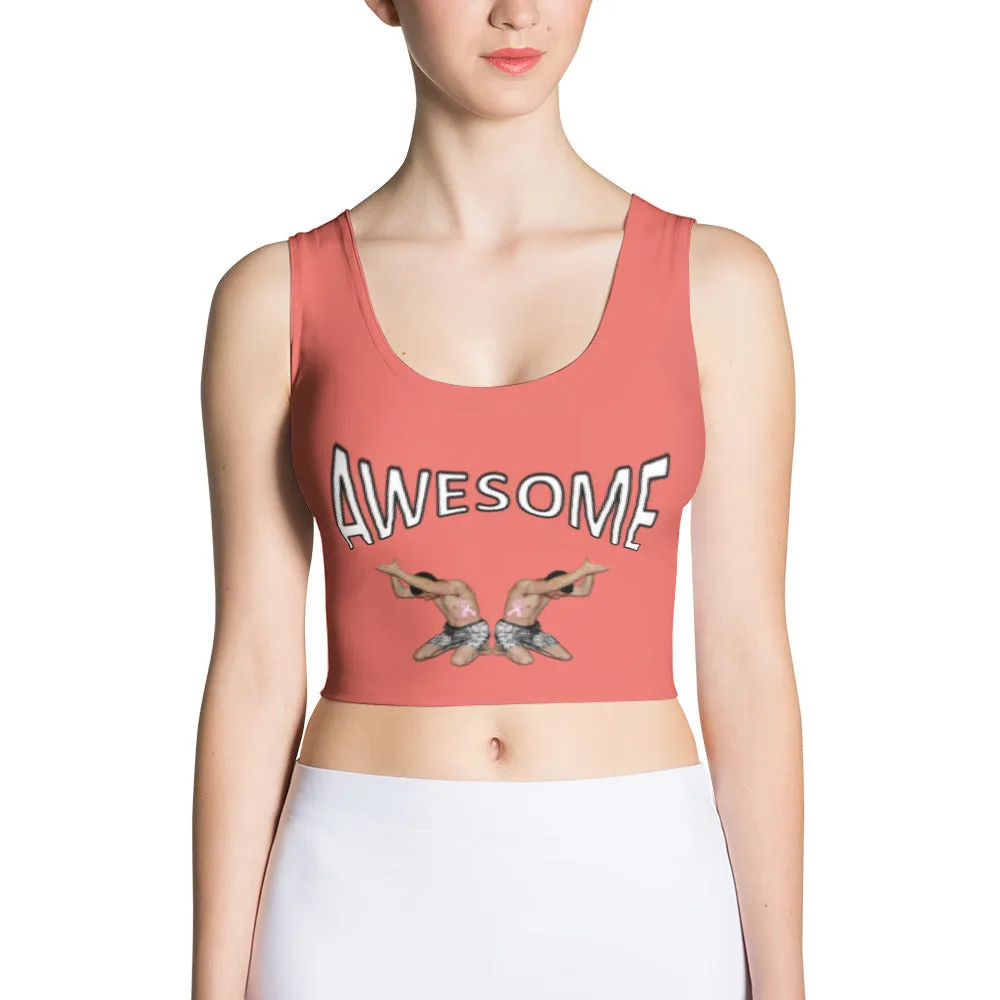 Crop Top Awesome Salmon