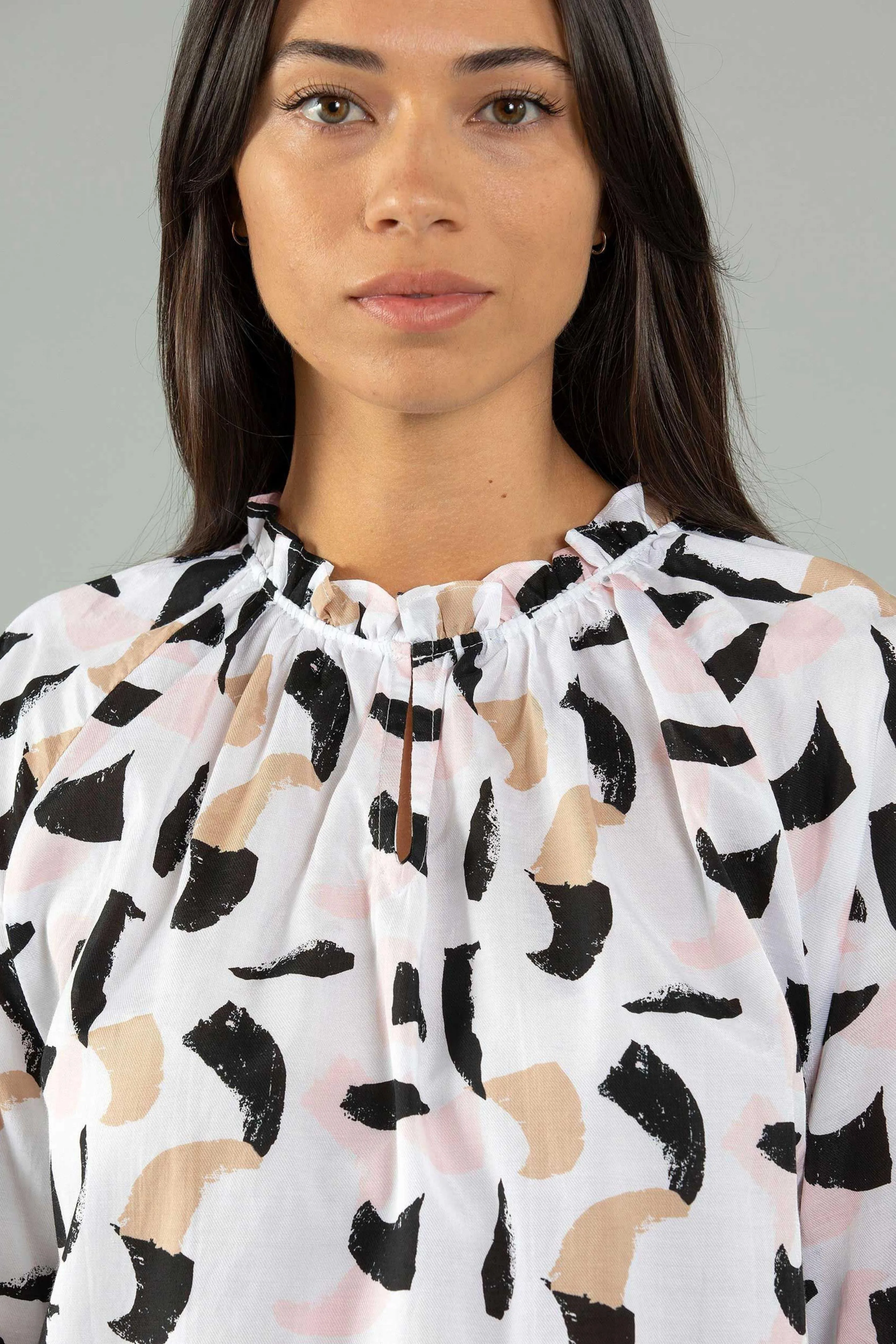 Cusp Print Blouse