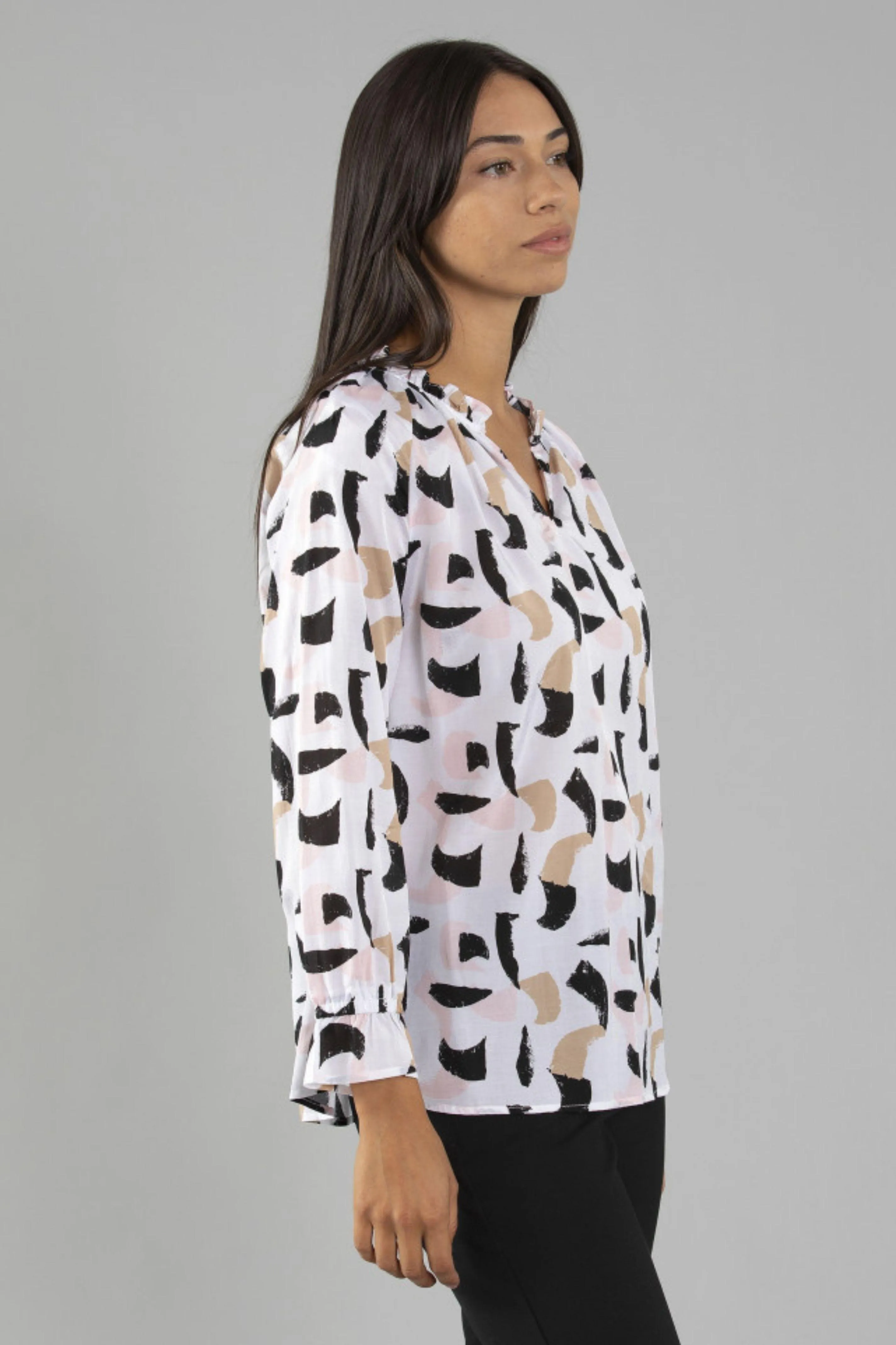 Cusp Print Blouse