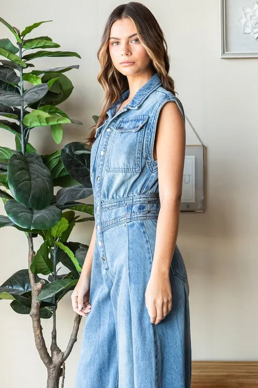 Darla Denim Jumpsuit