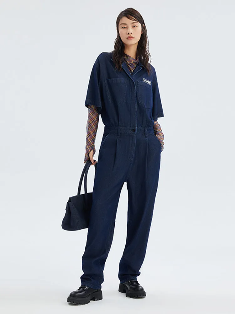 Denim Full Length Jumpsuit