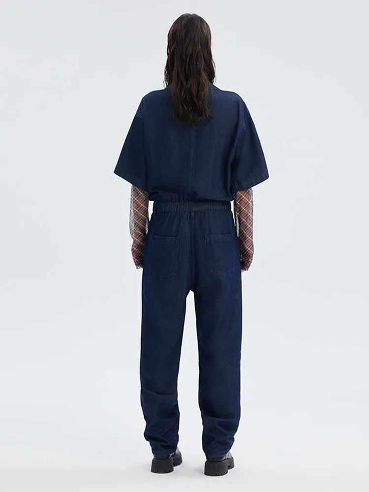 Denim Full Length Jumpsuit