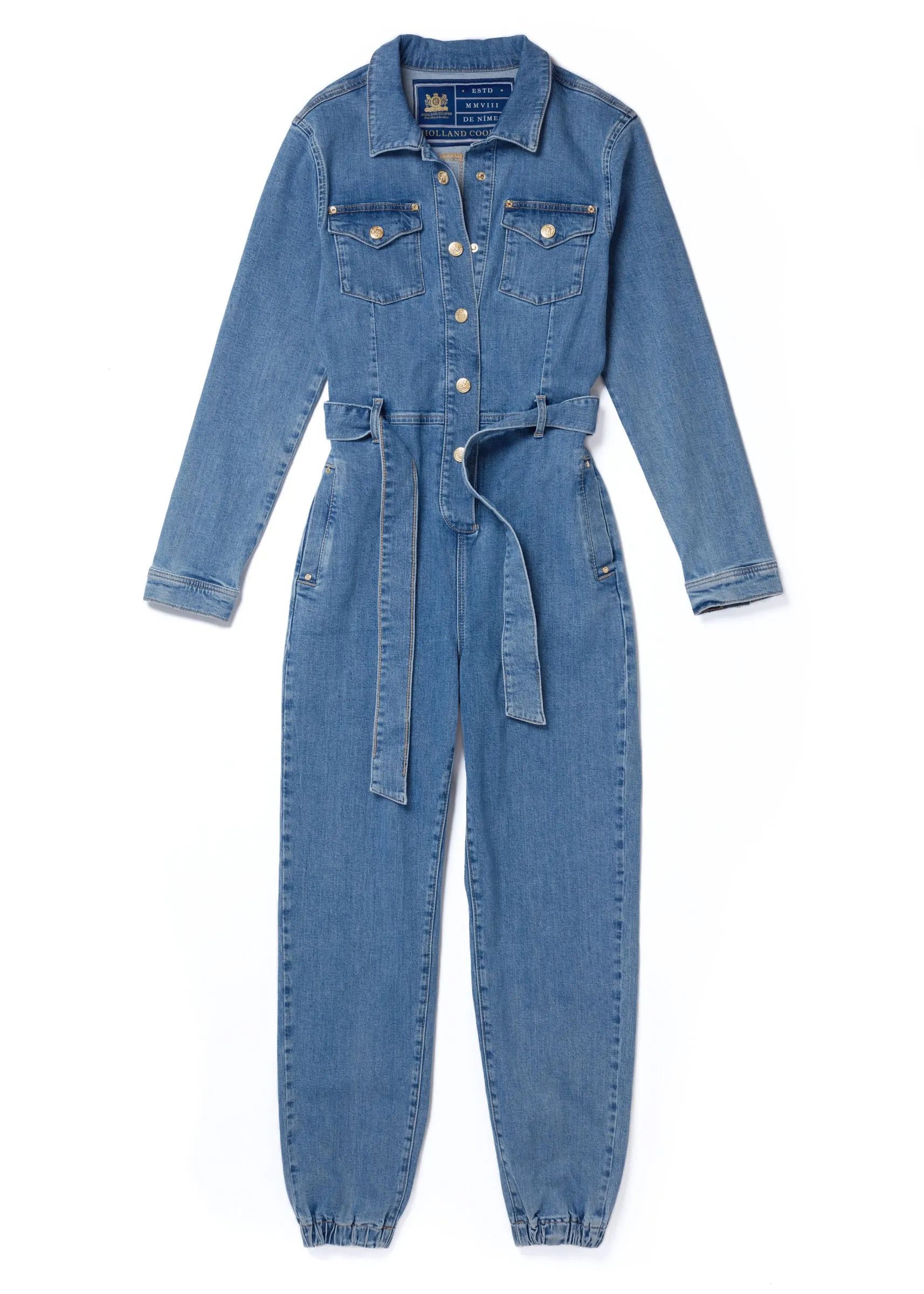 Denim Jumpsuit (Vintage Indigo)