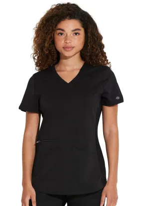 Dickies Balance  Mock Wrap Top Black Large DK840