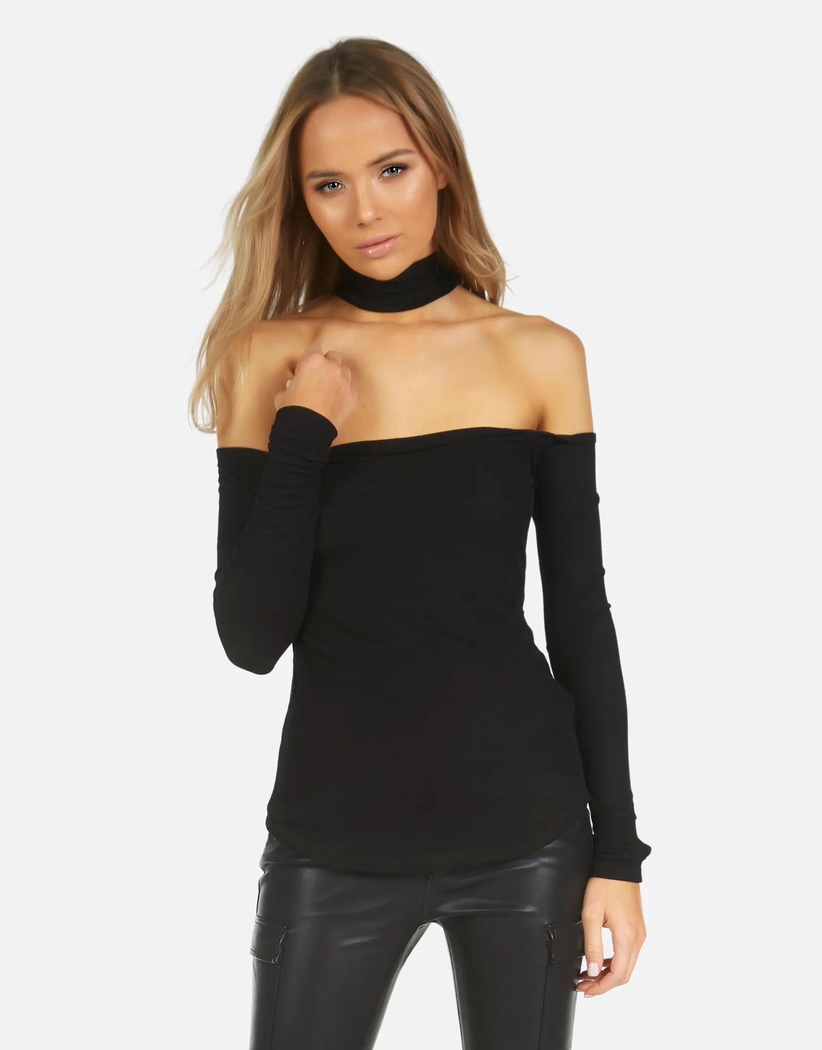 Eric LE Open Shoulder Top