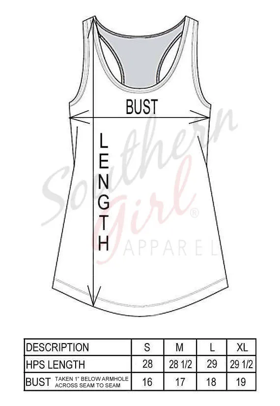 Fishhook Heart Racerback Tank Top