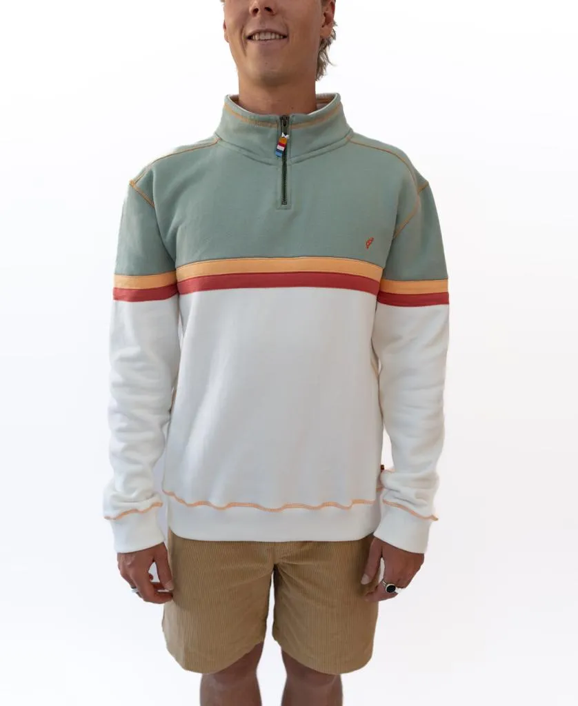 Fleece 1/4 Zip Top | Off White