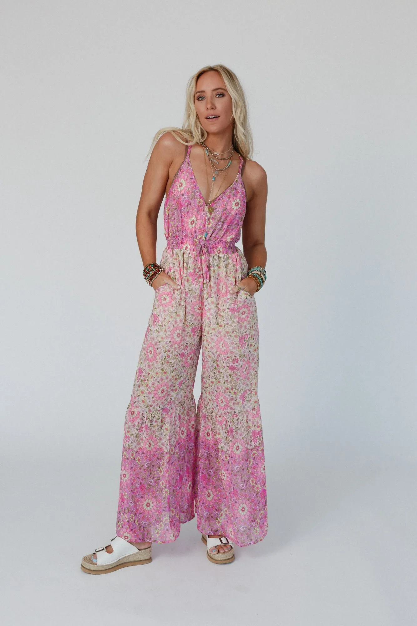 Flower Days Jumpsuit - Cream