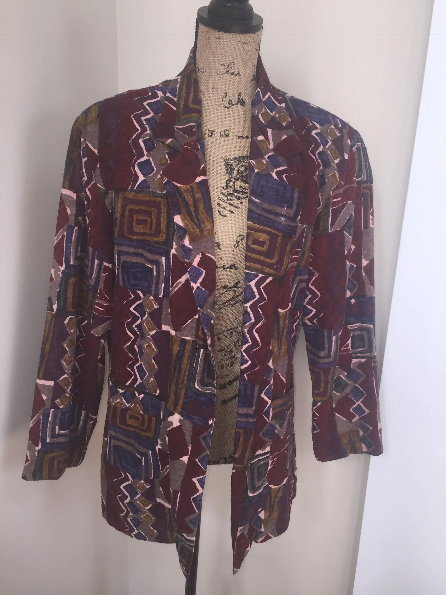 Geo Print Blazer (Size Medium fits up to Large)