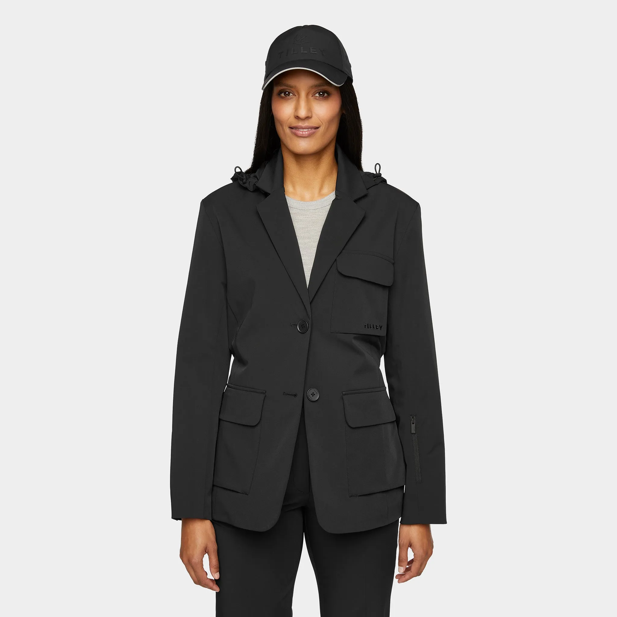 Hooded Tech Blazer