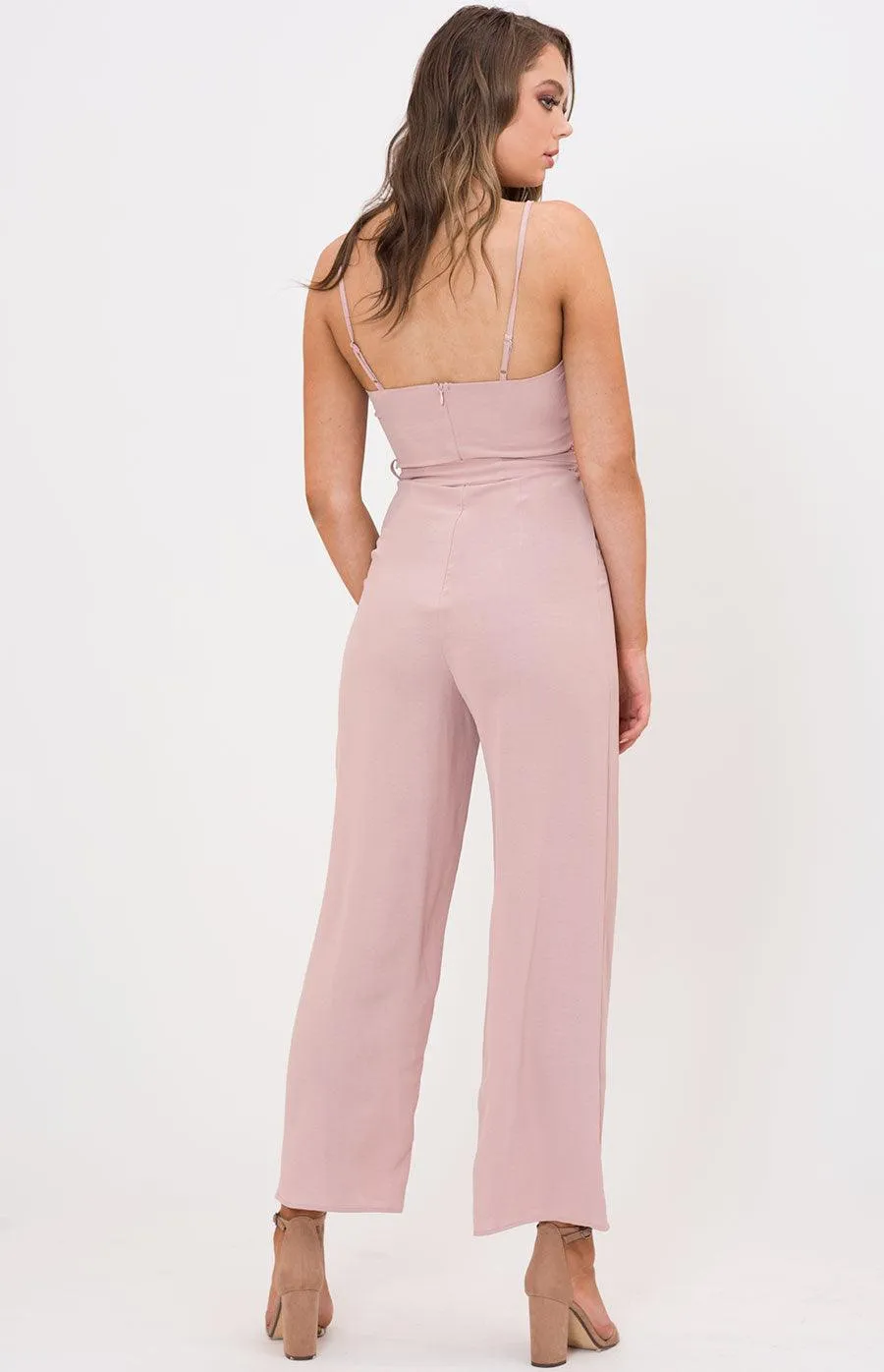 Jennie Jumpsuit In Blush