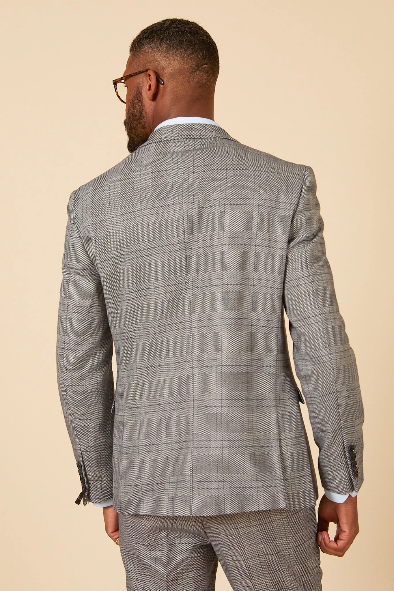 JERRY - Grey Check Blazer