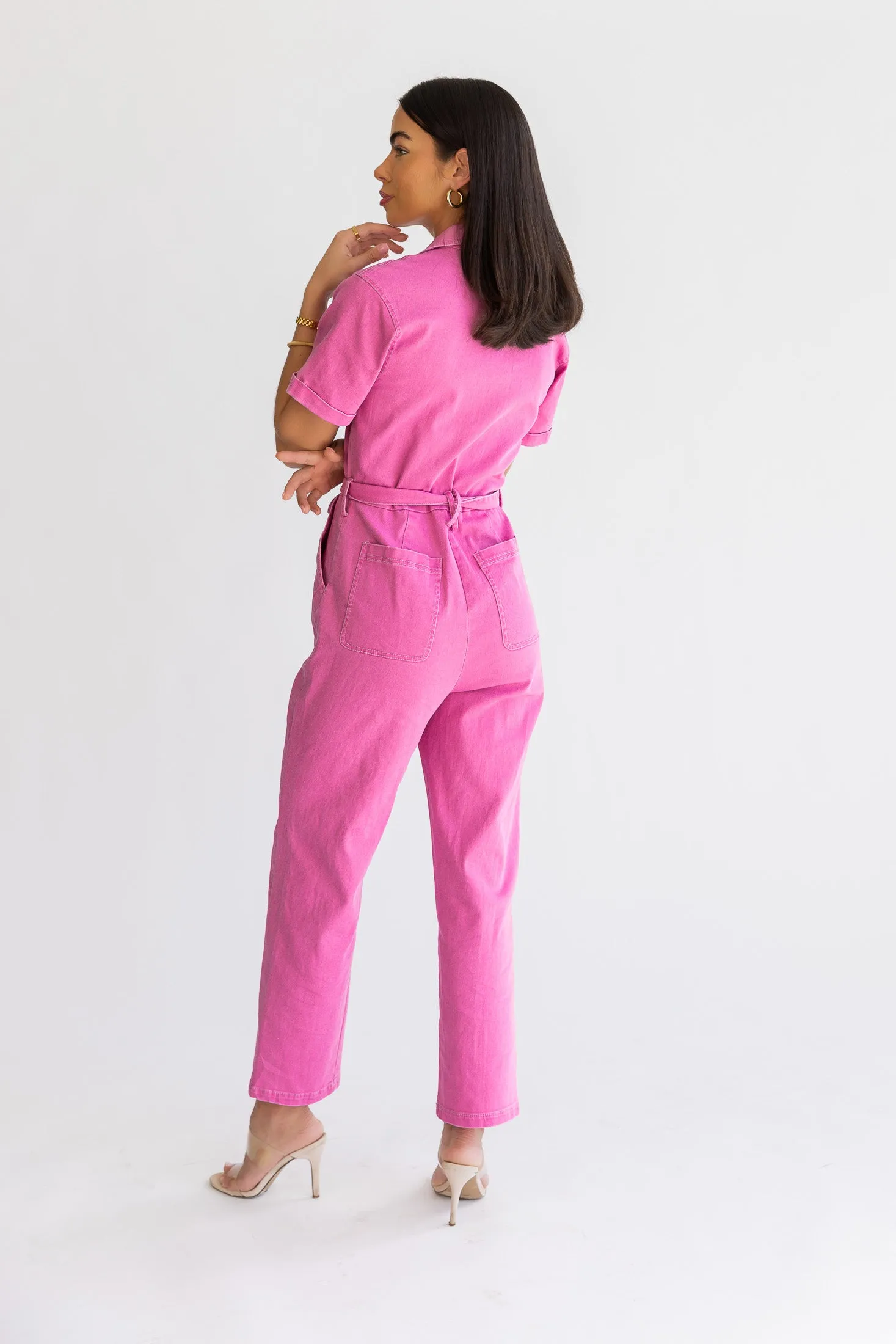 Kendall Pink Washed Jumpsuit