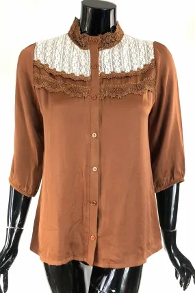 Latte Lace Blouse