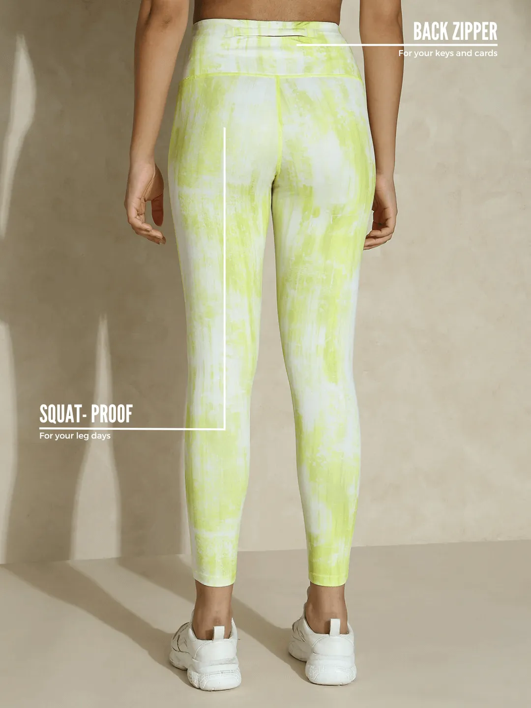 Lemon Grunge Luxe Crop Top & Leggings