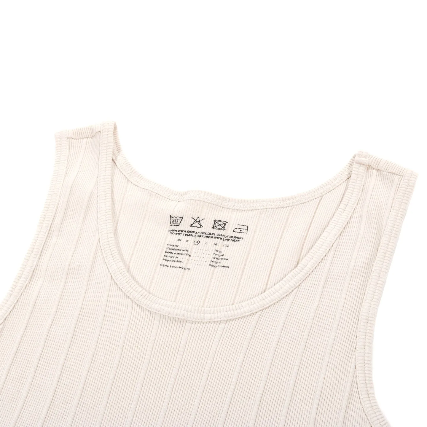 MFPEN RIB TANK TOP ECRU