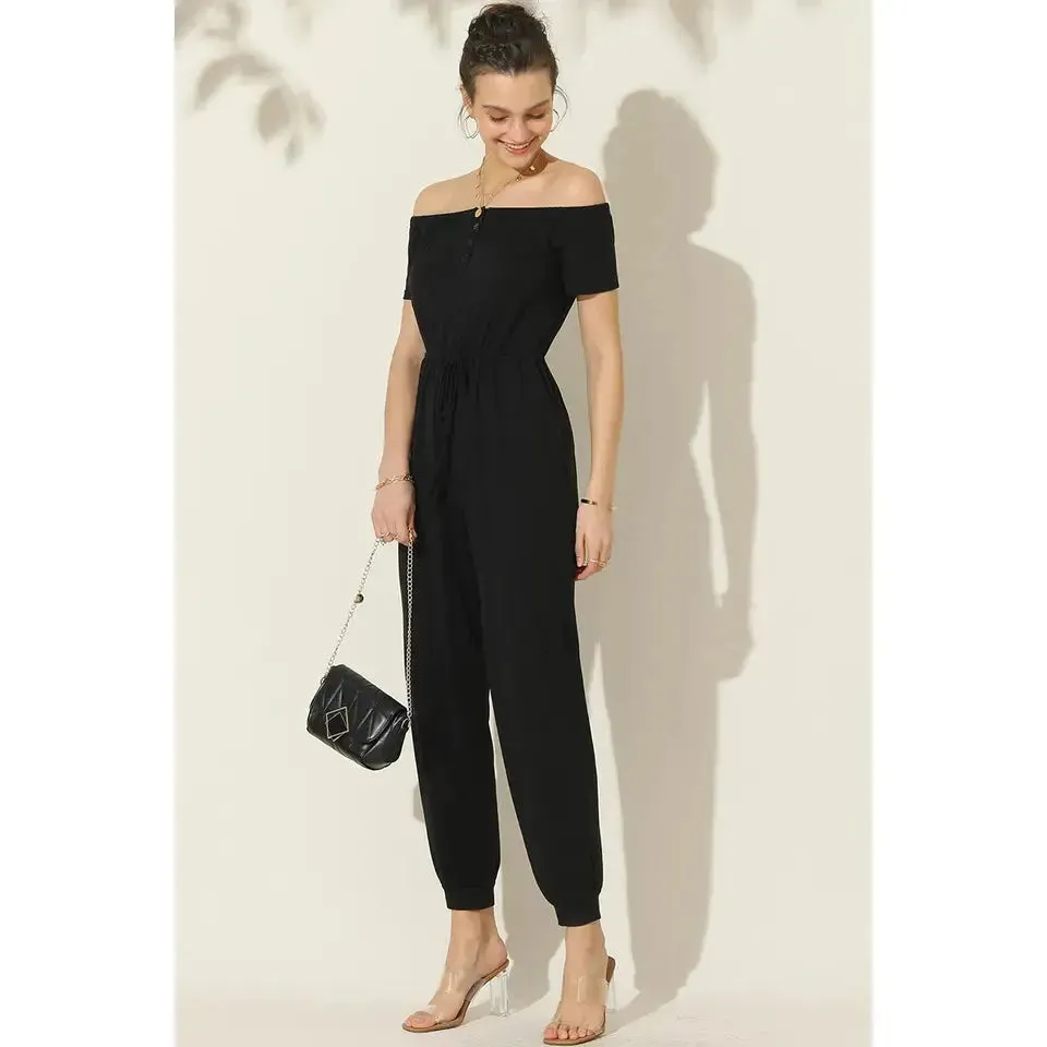 Micaela Off-Shoulder Jumpsuit