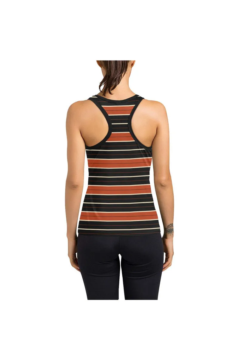 Modern Stripe Women's Racerback Tank Top