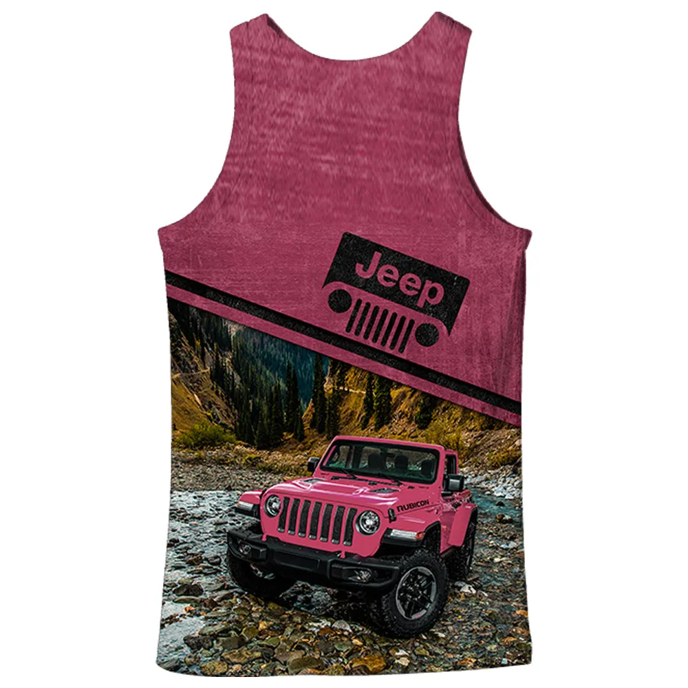 Off Road Jeep Pink - Tank top