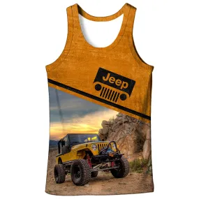 Off Road Jeep TJ - Orange Tank top