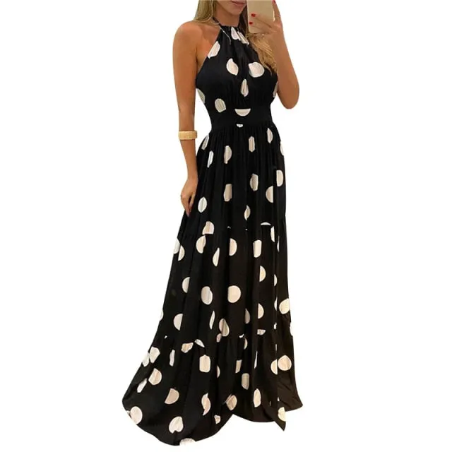 Off- Shoulder Lady Ruffle Leopard Flare Sundress