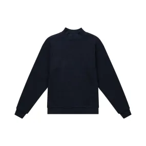 PLAYBOY X BOY QUILTED MOCK NECK SWEATSHIRT - BLACK