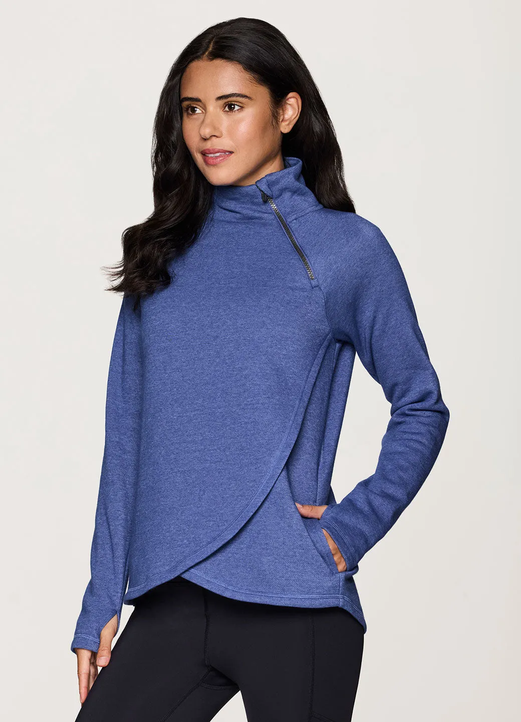 Prime Ready To Roll Fleece Zip Mock Neck Pullover