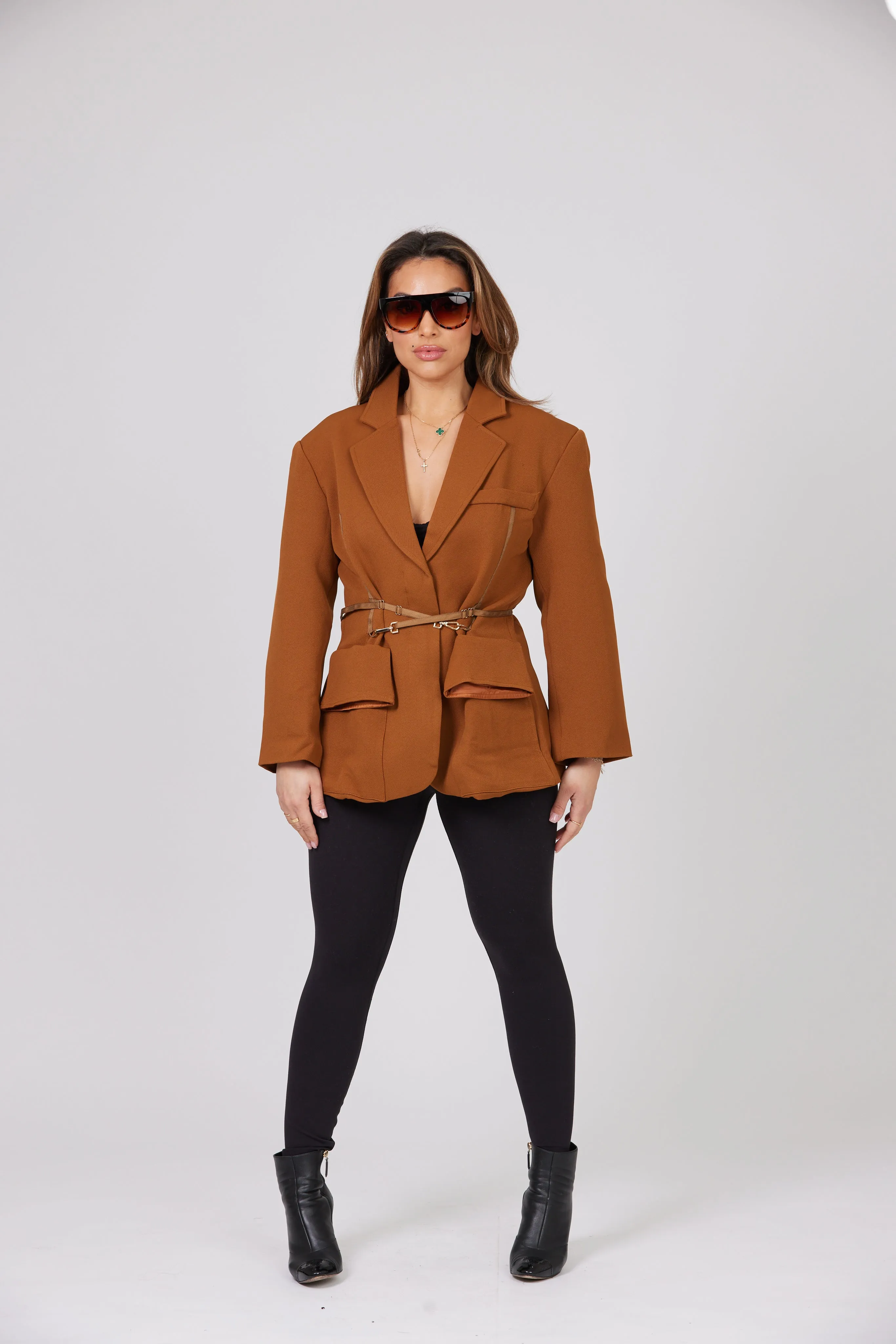 SAM BROWN BELTED BLAZER