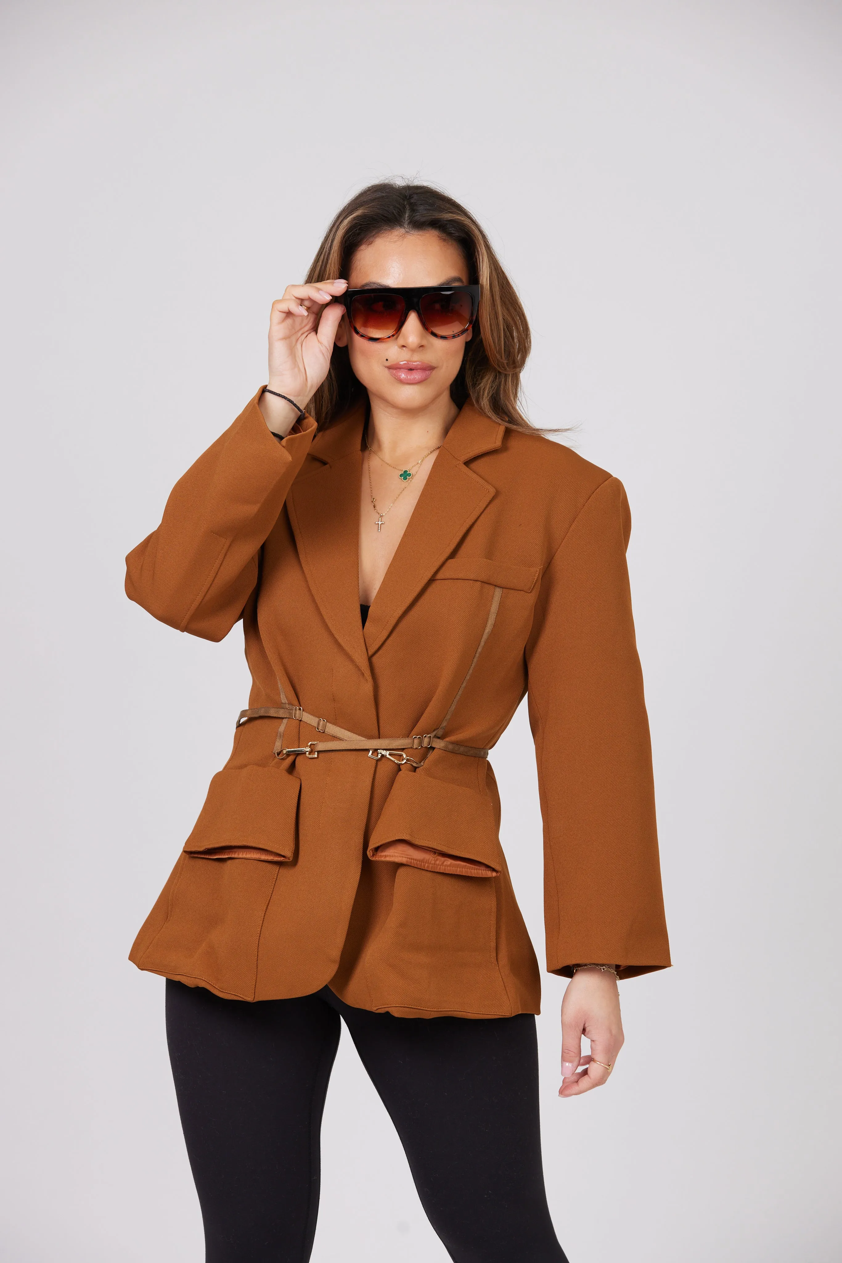 SAM BROWN BELTED BLAZER