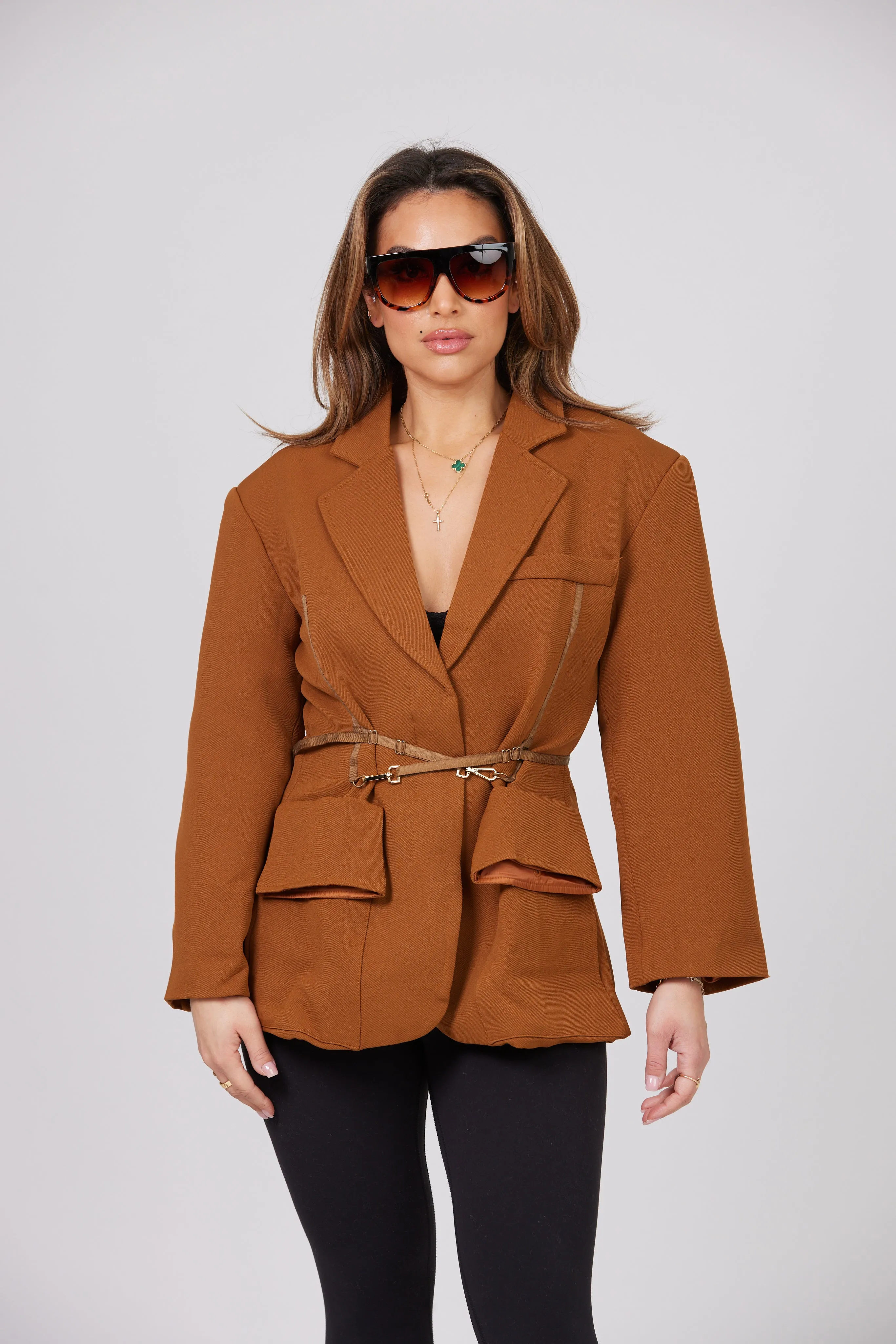 SAM BROWN BELTED BLAZER