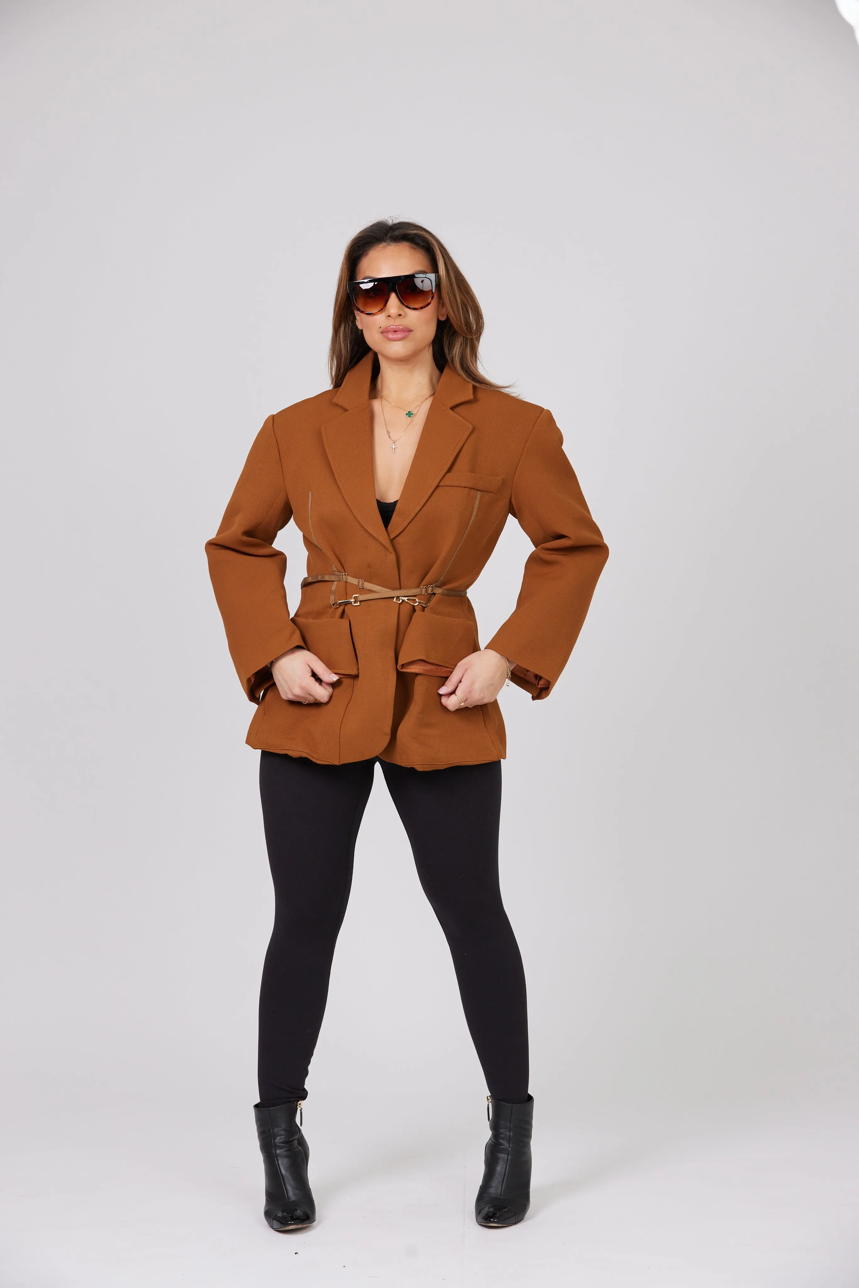 SAM BROWN BELTED BLAZER