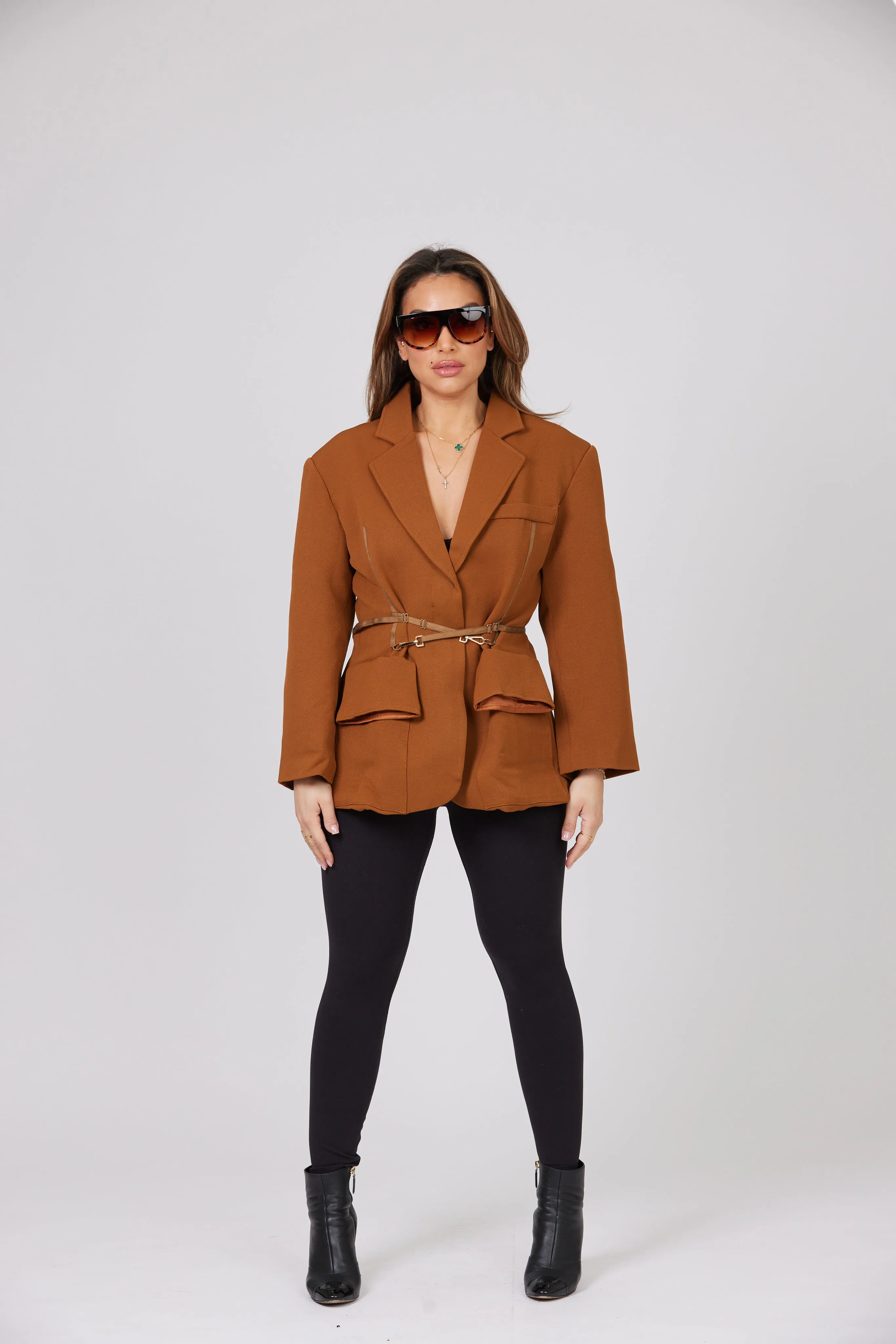 SAM BROWN BELTED BLAZER